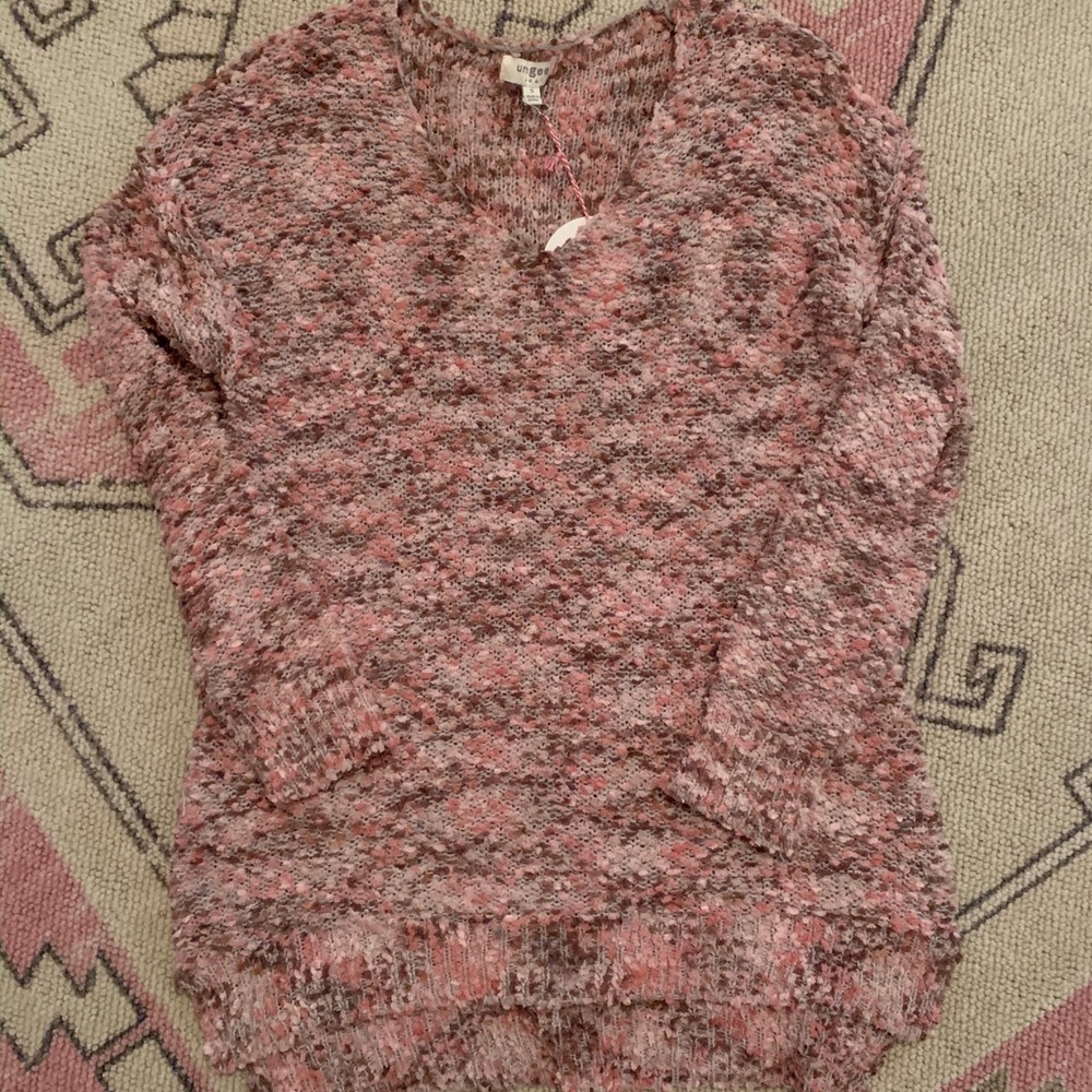 UmGee Pink Popcorn Pullover Sweater